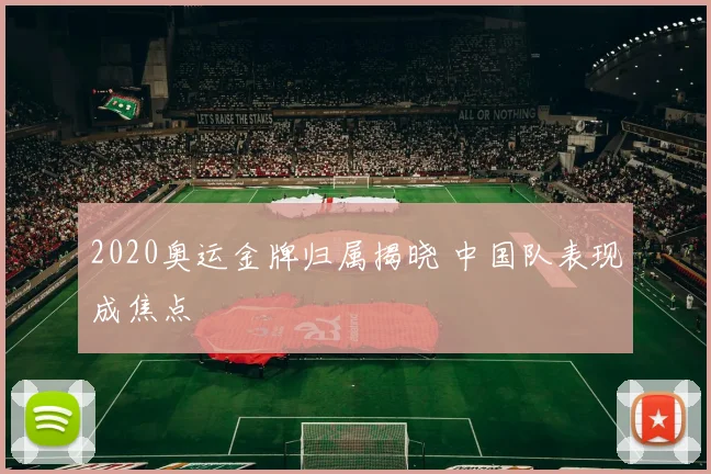 2020奥运金牌归属揭晓 中国队表现成焦点